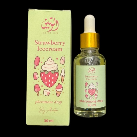 قطرة ايس كريم فراولة